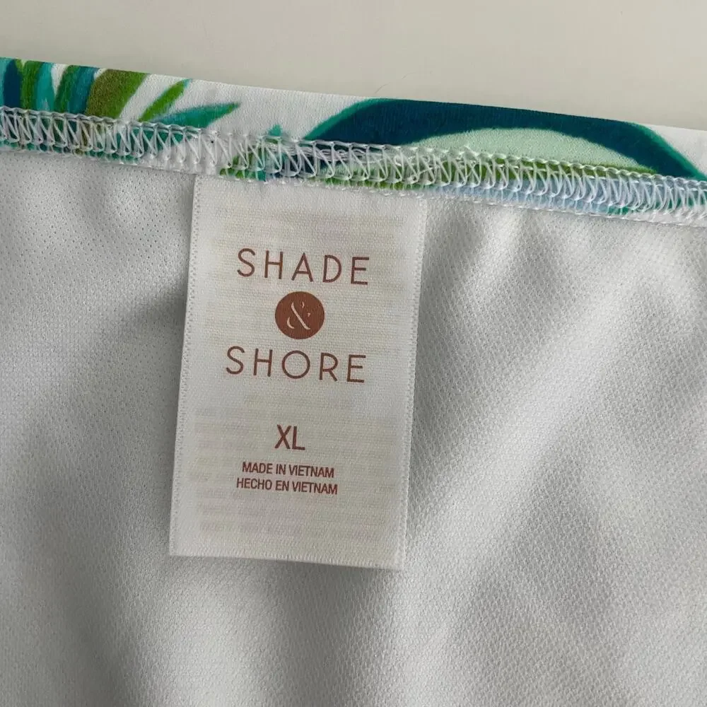 Shade & Shore Palm Leaf Bikini Bottom Size XL